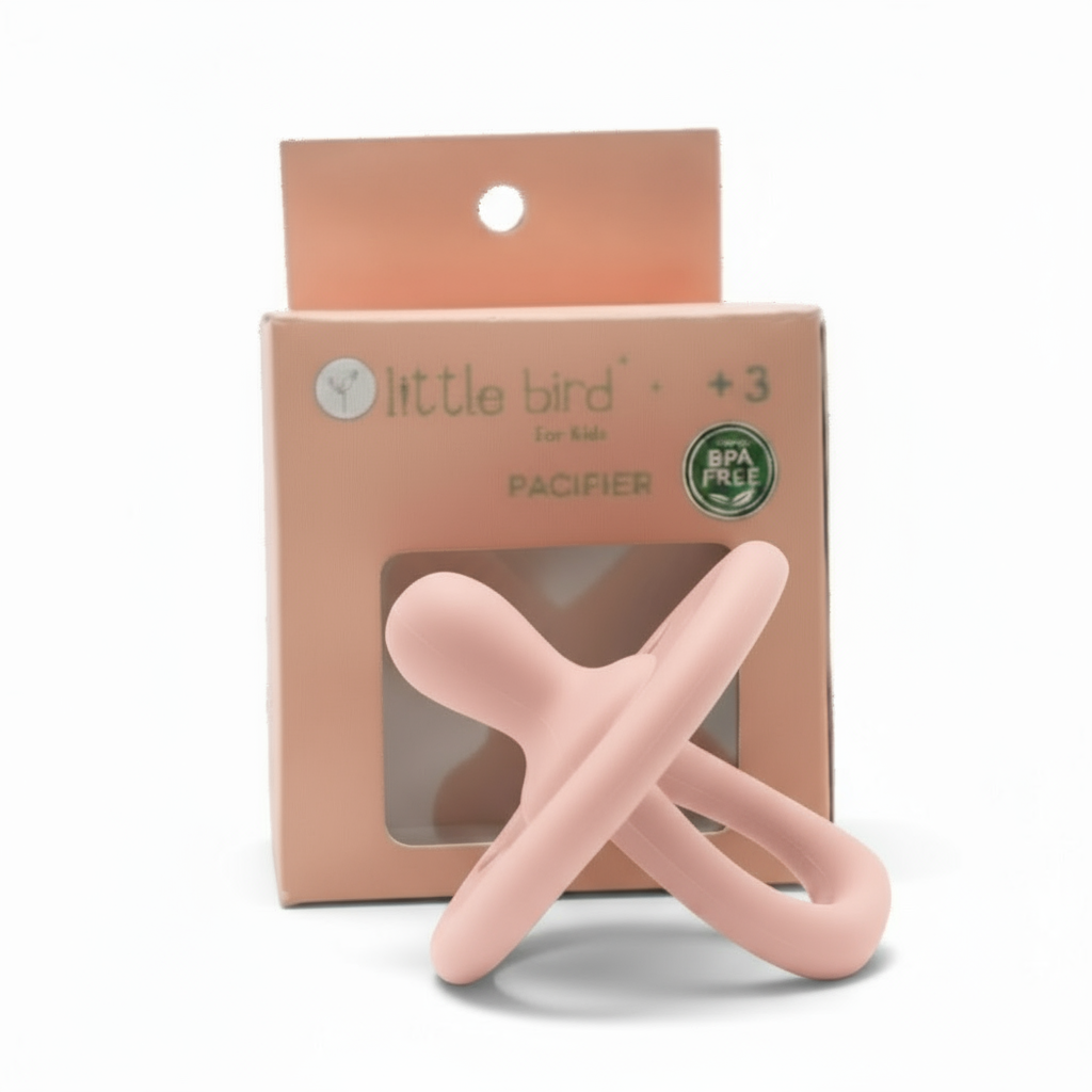 Ciuccio Morbido in Silicone BPA Free per Neonati - Colore Rosa - Conforme Normative UE