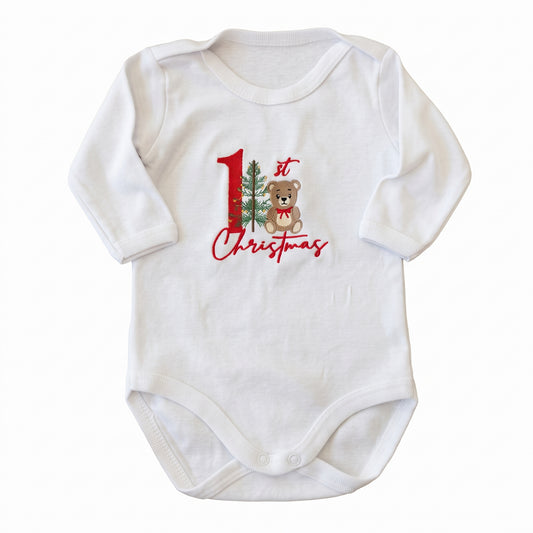 Little Bird - Body de naissance "My 1st Birthday" personnalisé avec prénom - 100% Coton - Cadeau de naissance