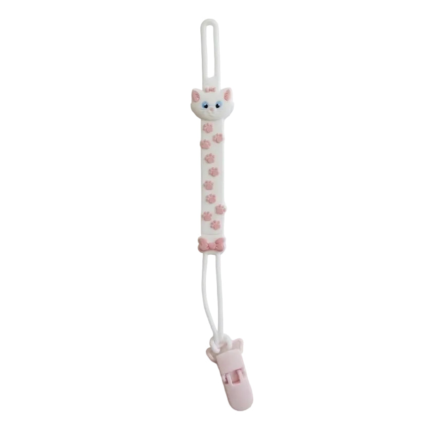 Little Bird - Attache-tétine en silicone Minnie Lilas avec clip PVC - 100% sans BPA - Nouveau-né