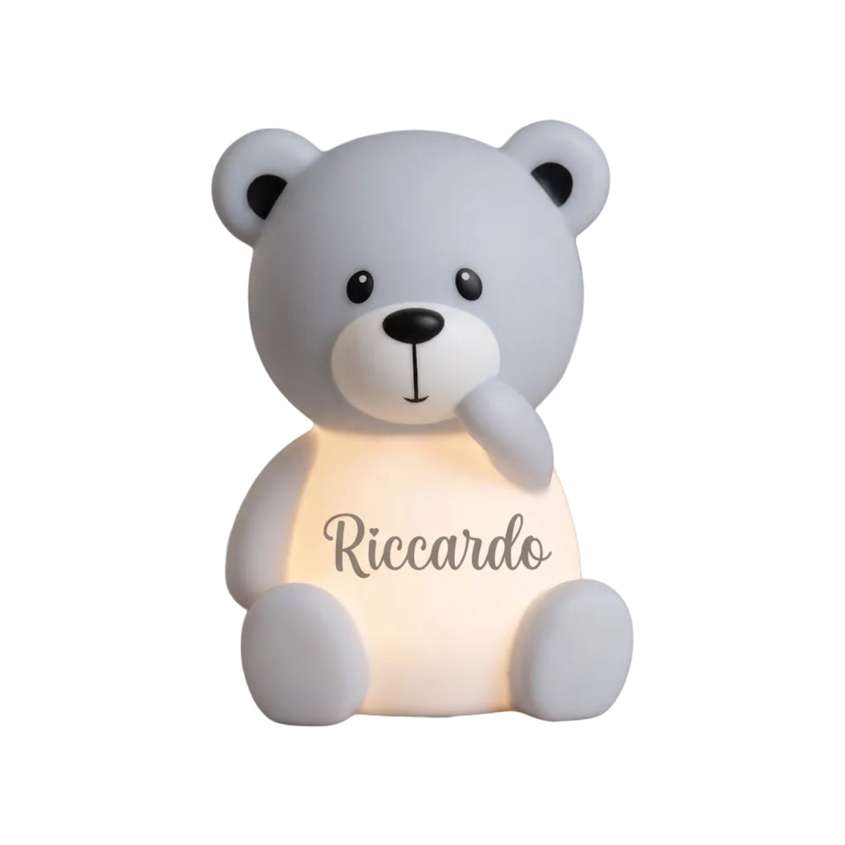 Little Bird - Luce Notturna Orsetto LED Bianca - 100% Anallergico - Regalo Nascita