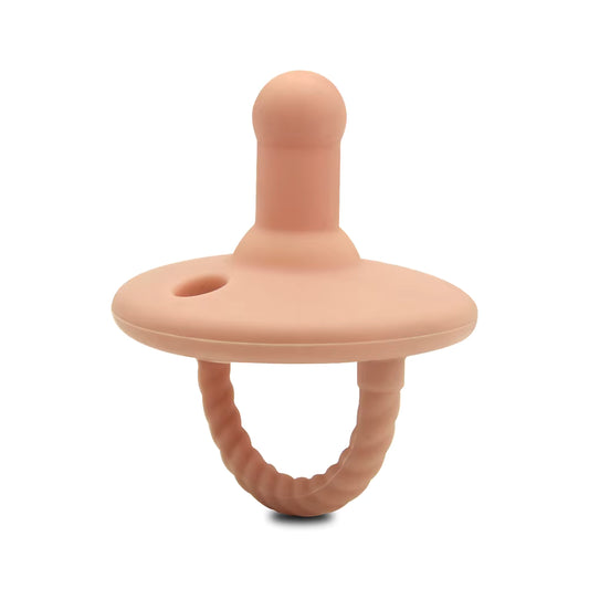 Ciuccio Ergonomico per Neonato in Silicone - Rosa Carne - Conforme Normative UE