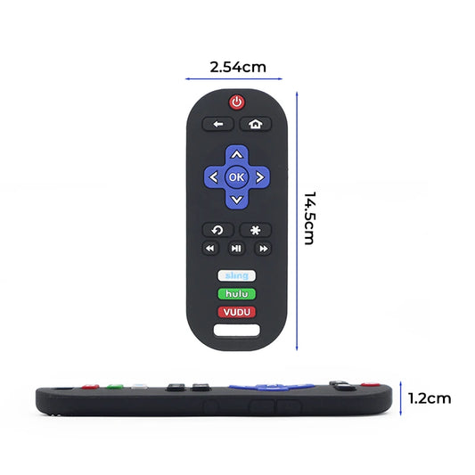 Massaggiagengive in Silicone a Forma di Telecomando | BPA Free per Neonati