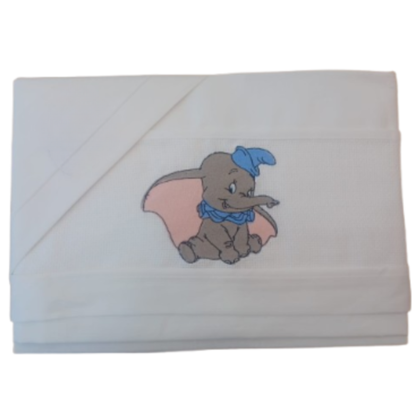 Little Bird - Lenzuolino Dumbo Personalizzabile con Nome - Cotone 100% - Carrozzina Neonato - Regalo Nascita