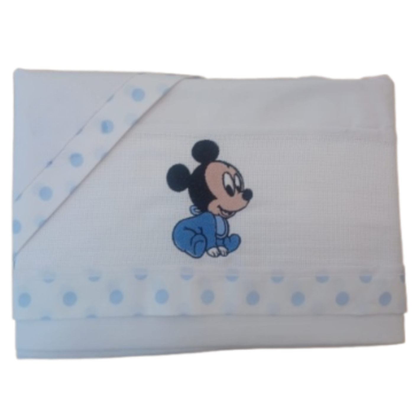 Little Bird - Lenzuolino Baby Topolino Personalizzabile con Nome - Cotone 100% - Carrozzina Neonato - Regalo Nascita