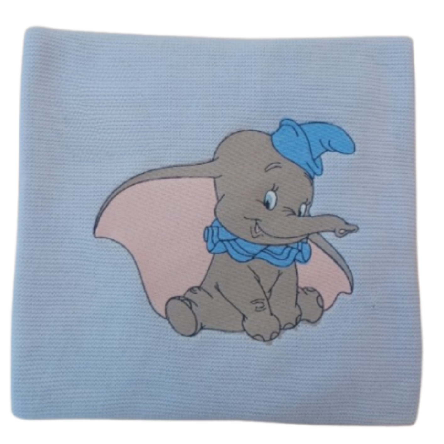 Little Bird - Copertina in Filo Dumbo Personalizzata con Nome - Cotone Naturale - Culla Carrozzina Scialletto - Regalo Nascita