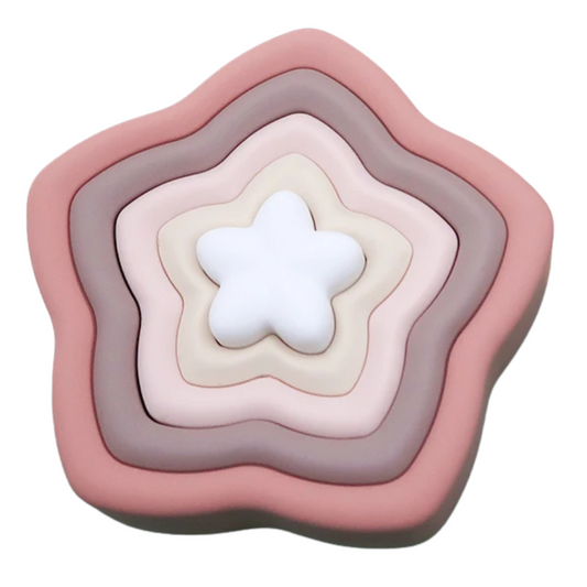 Gioco Impilabile Sensoriale a Stella in Silicone BPA Free