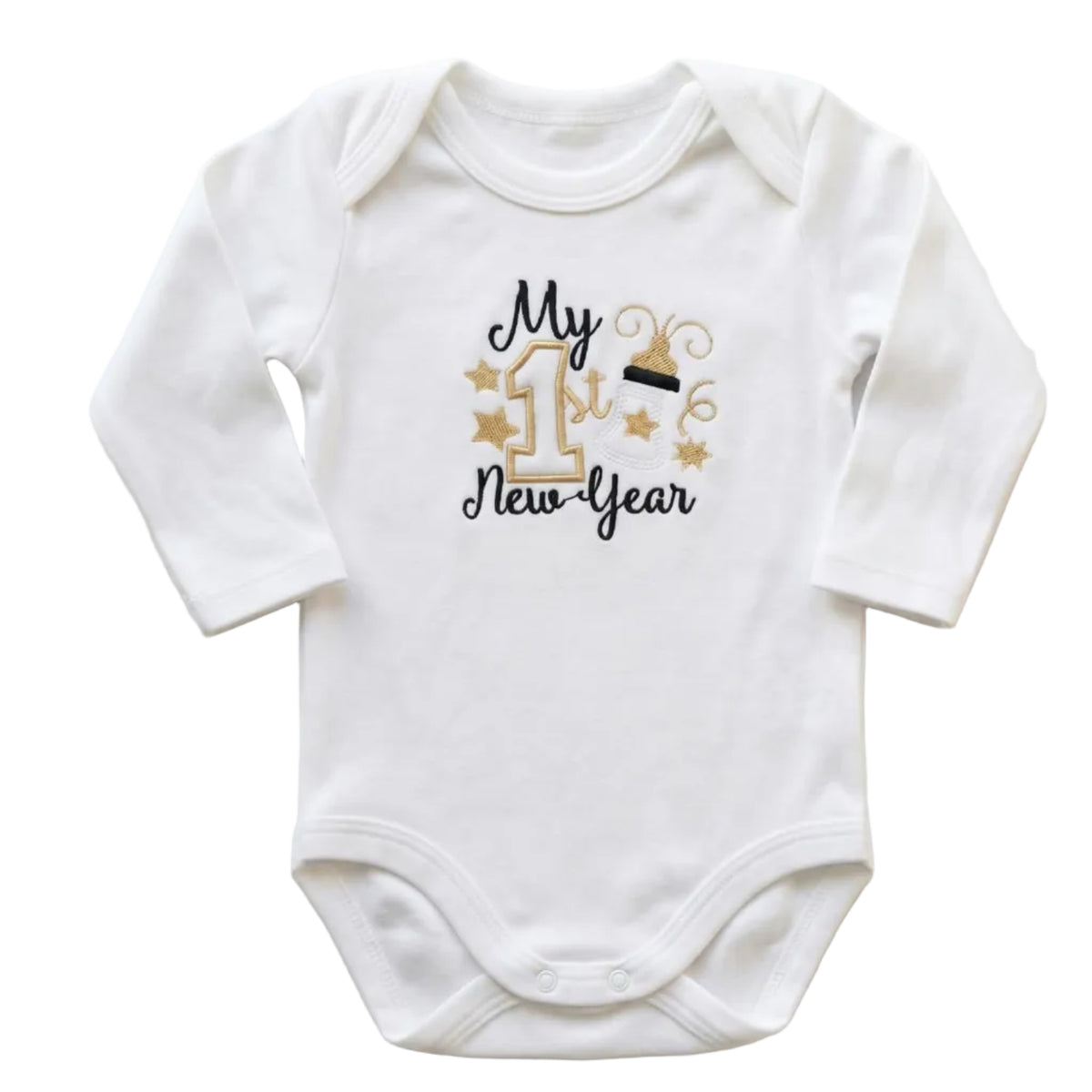 Little Bird - Body Neonato “My 1st New Year” - Primo Capodanno - Cotone 100%