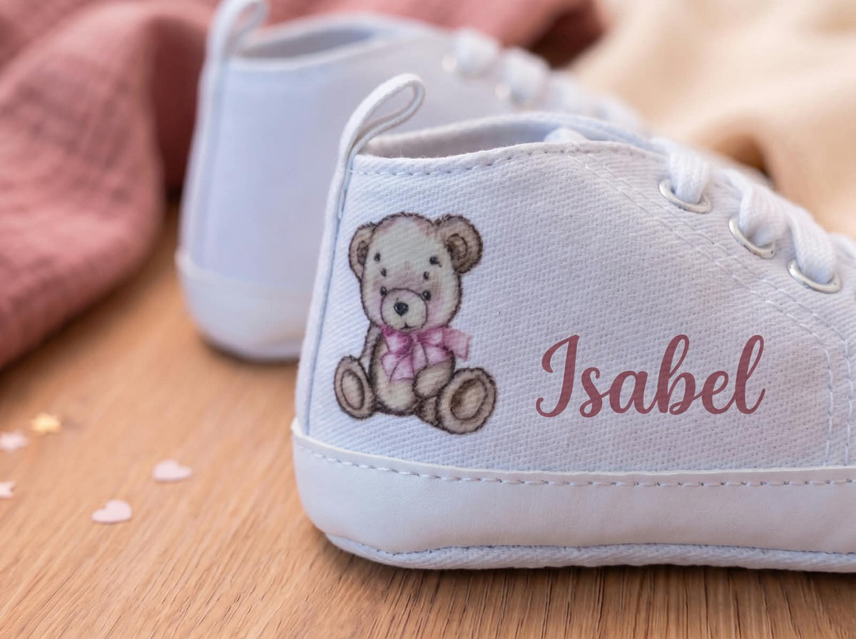 Little Bird - Chaussons de Berceau Simba - Personnalisables 0-6 Mois
