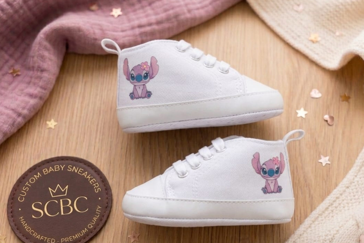 Scarpine Culla Angel - Personalizzabili con Nome - Idea Regalo - Little Bird