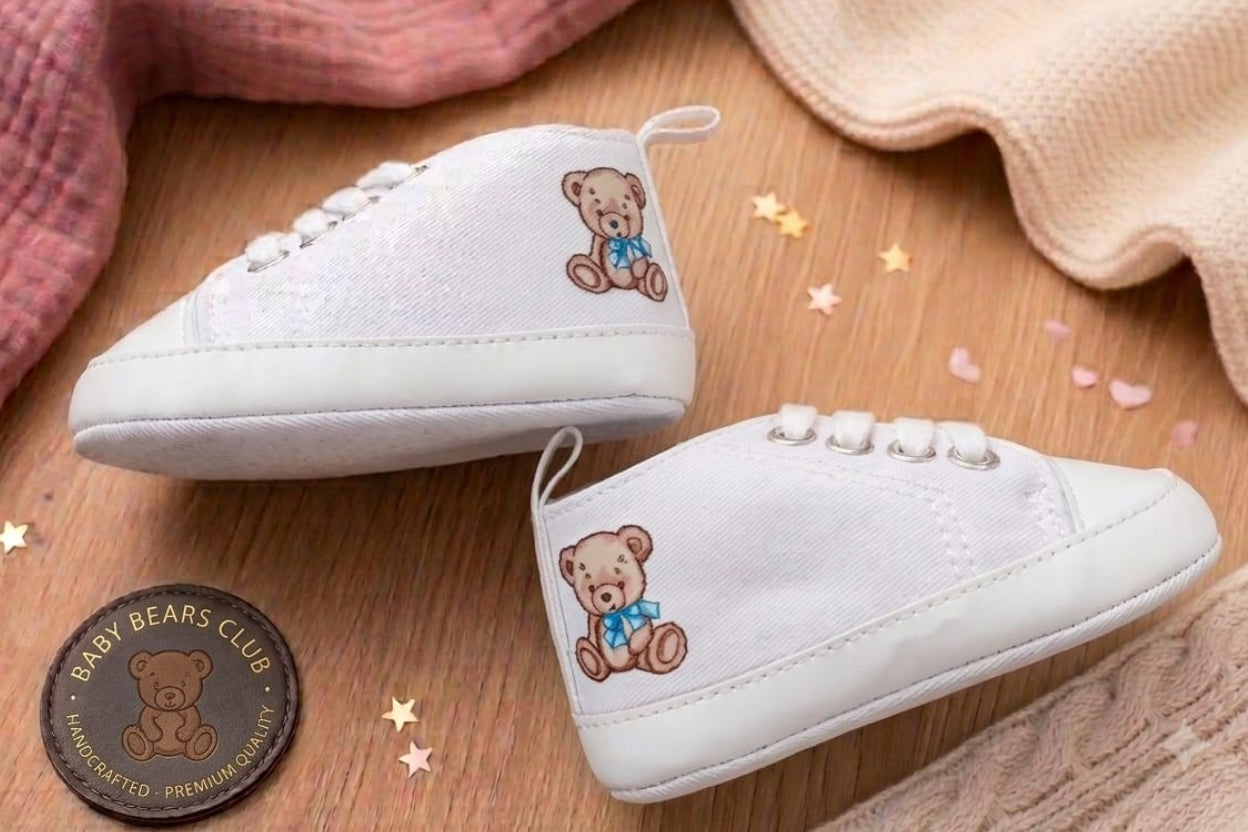 Scarpine Culla Orsetto - Personalizzabili con Nome - Idea Regalo - Little Bird