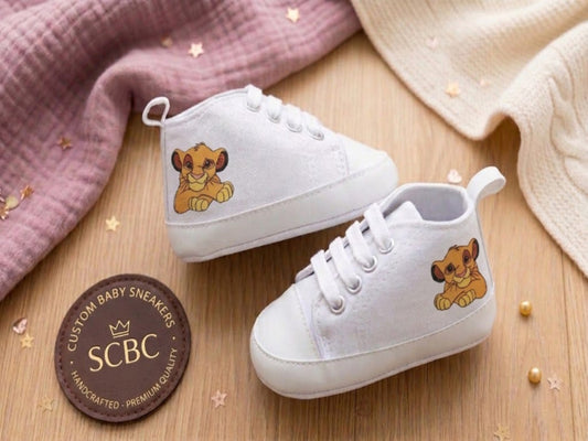 Scarpine Culla Simba - Personalizzabili con Nome - Idea Regalo - Little Bird