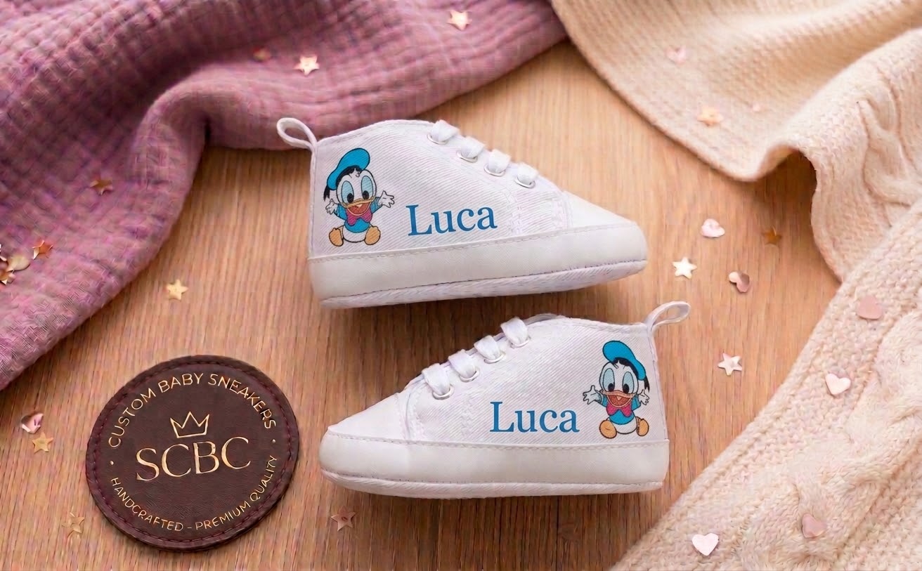 Little Bird - Chaussons de Berceau Simba - Personnalisables 0-6 Mois