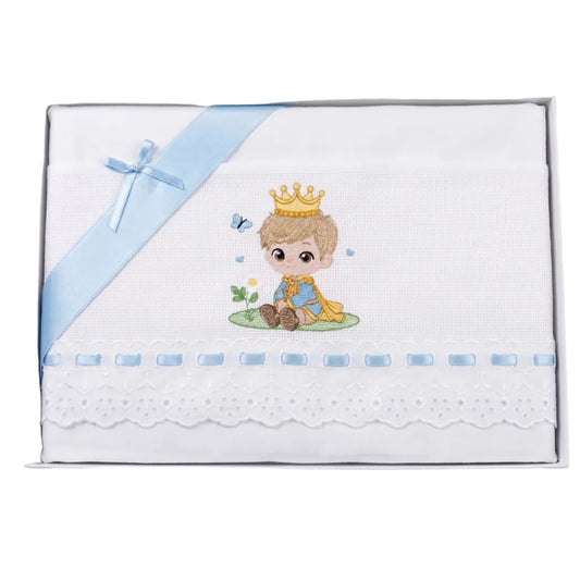 Little Bird - Drap Housse Lapin Personnalisable avec Prénom - 100% Coton - Landau Bébé - Cadeau Naissance