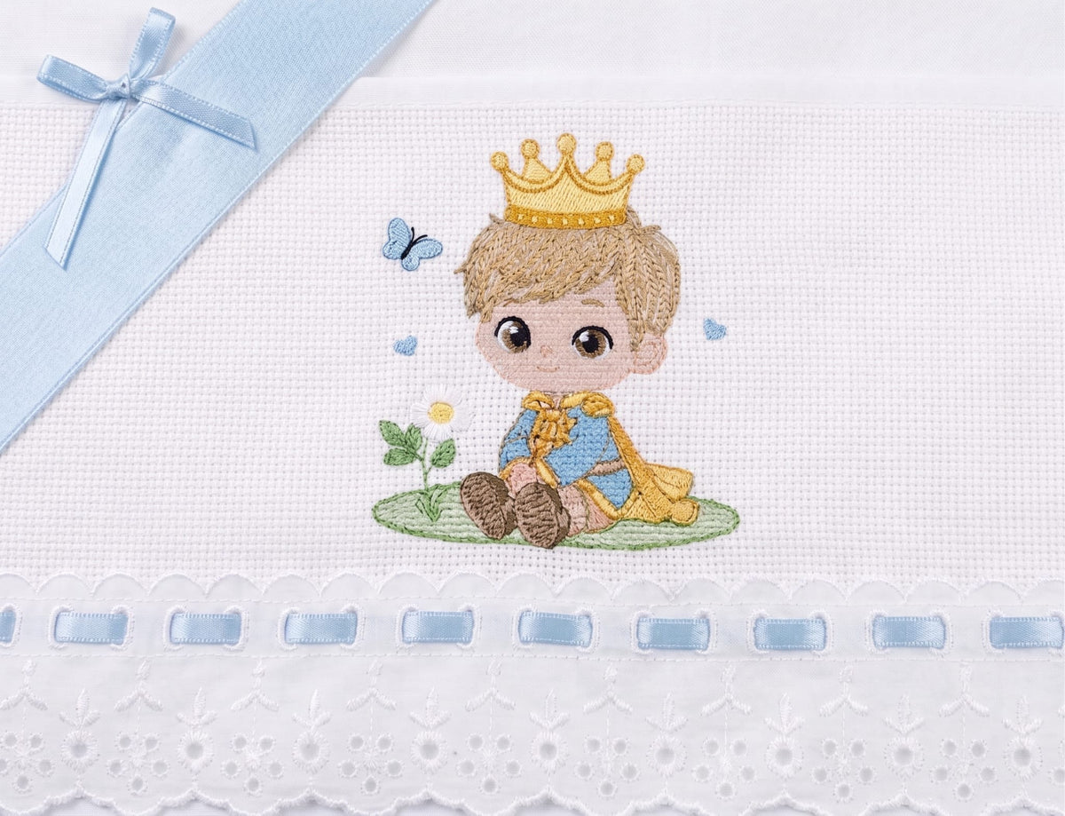 Little Bird - Drap Housse Lapin Personnalisable avec Prénom - 100% Coton - Landau Bébé - Cadeau Naissance
