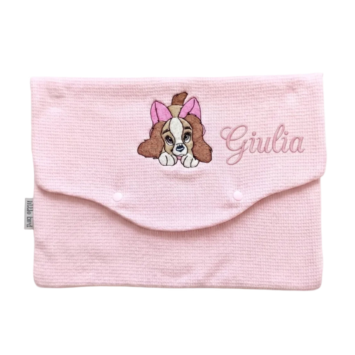 Little Bird - Pochette de Rangement Bébé Brodé Minnie - Organiseur Sac de Maternité