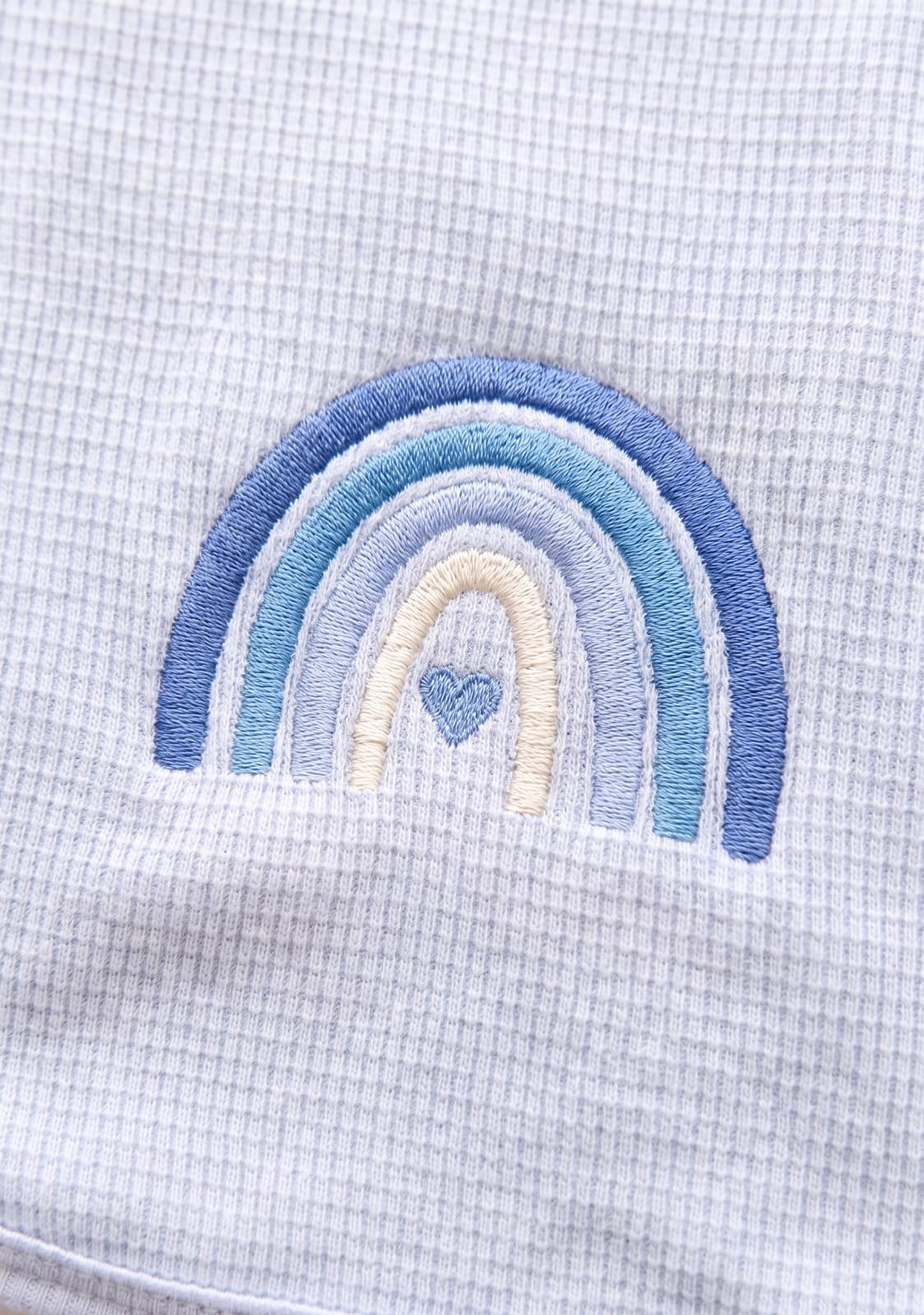 Little Bird - Telospalla Arcobaleno Celeste - 100% Cotone Anallergico - Personalizzabile