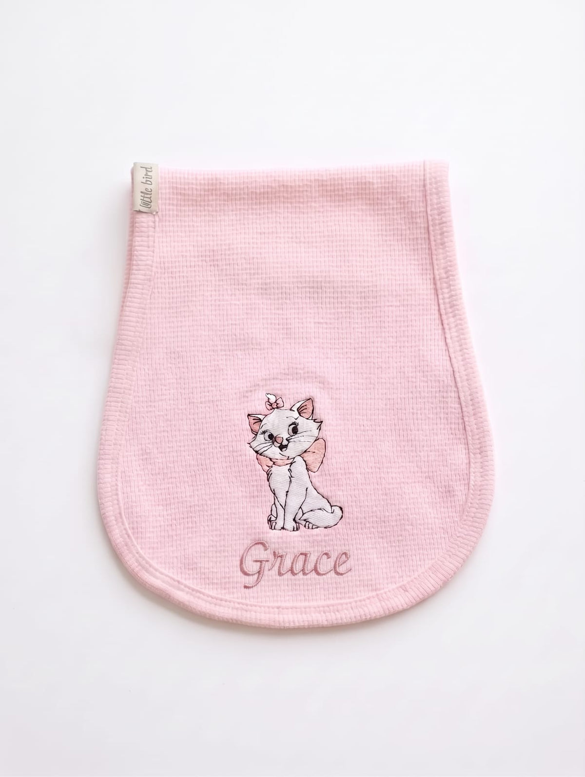 Little Bird - Couverture d'épaule Ourson avec ballons - 100% Coton Hypoallergénique - Personnalisable