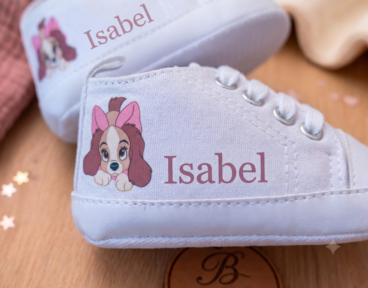 Little Bird - Chaussons de Berceau Simba - Personnalisables 0-6 Mois
