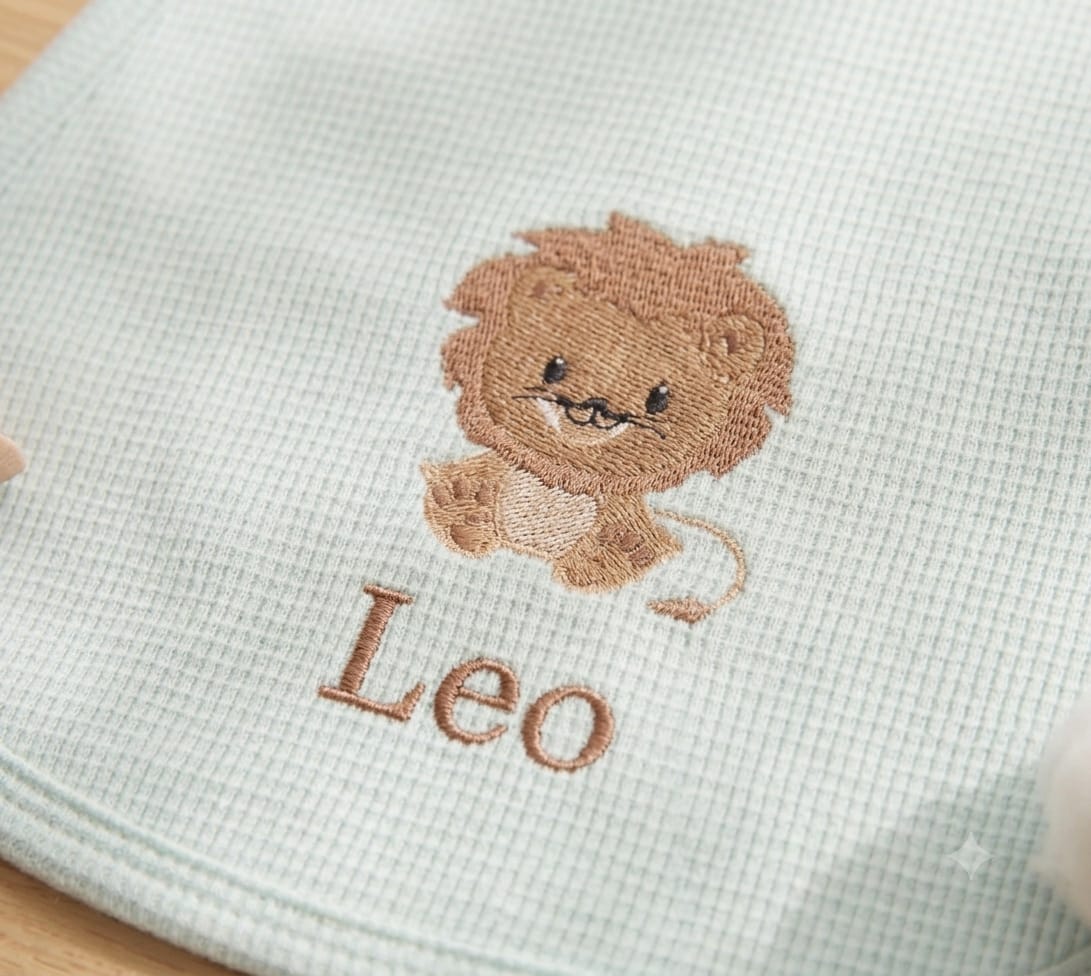 Little Bird - Telo Spalla Leoncino - 100% Cotone Anallergico - Personalizzabile