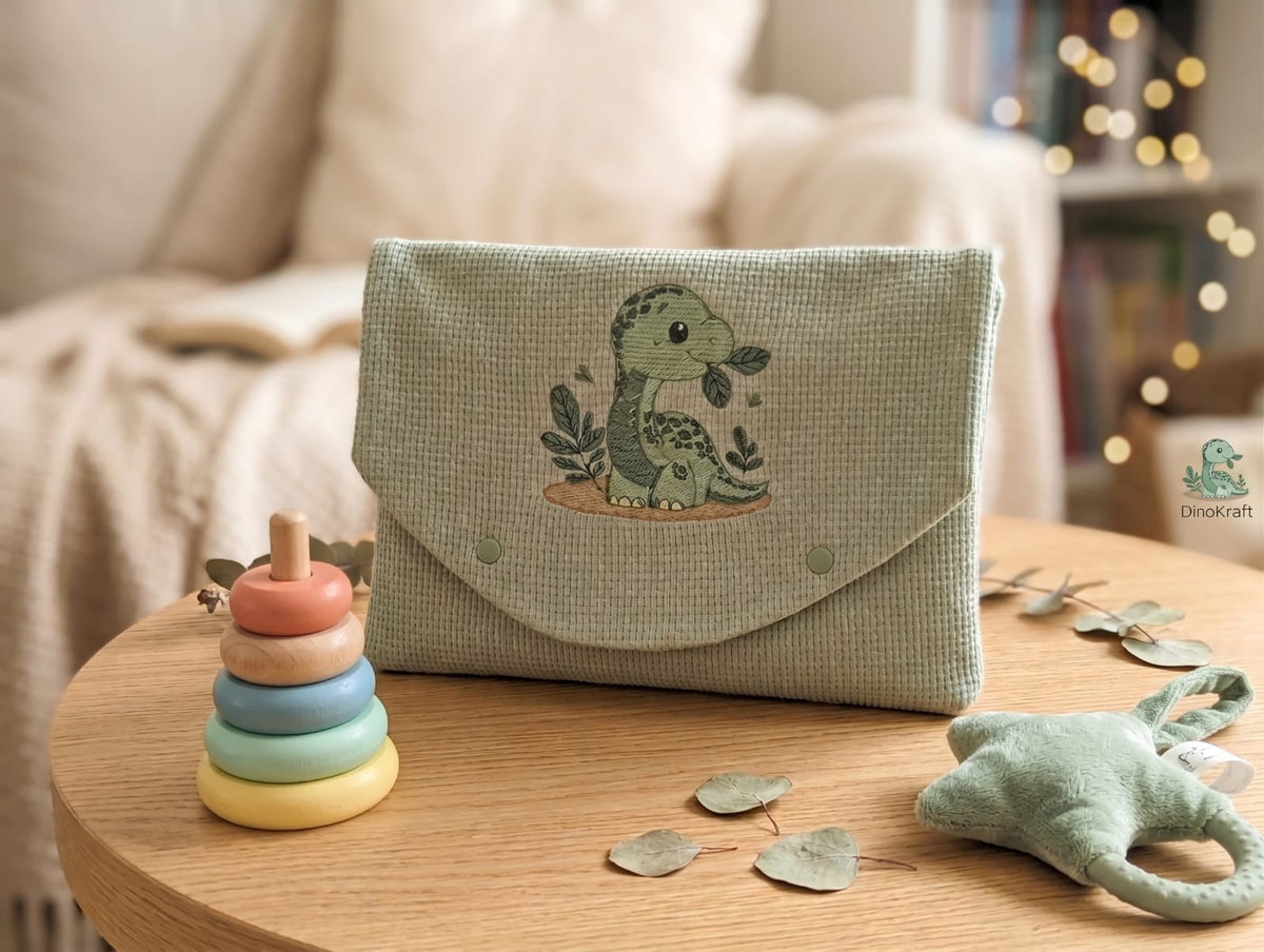 Little Bird - Trousse Bébé Brodé Bambi - Organisateur Sac à Langer