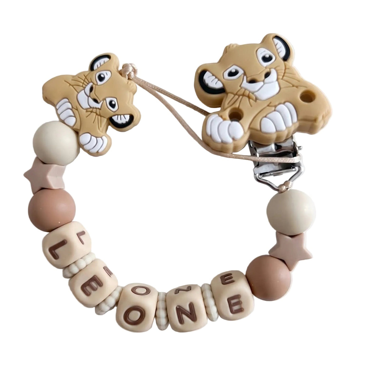 Little Bird- Attache-tétine Mickey personnalisé avec prénom - 100% sans BPA - Cadeau de naissance