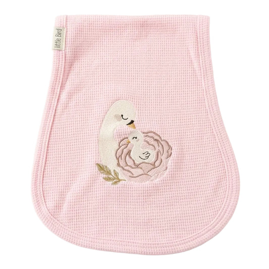 Little Bird - Couverture d'épaule Ourson avec ballons - 100% Coton Hypoallergénique - Personnalisable