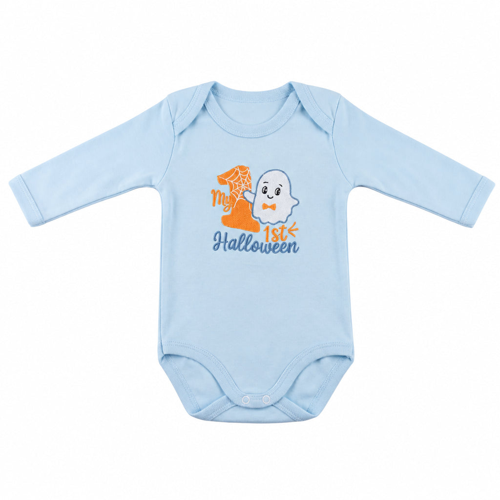 Little Bird - Body Neonato “My First Halloween con Fantasmino” - Cotone 100%