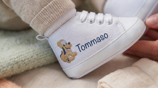 Scarpine Culla Pluto - Personalizzabili con Nome - Idea Regalo - Little Bird