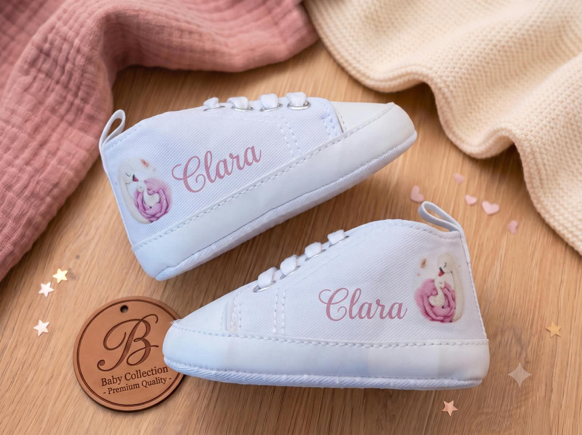 Little Bird - Chaussons de Berceau Simba - Personnalisables 0-6 Mois