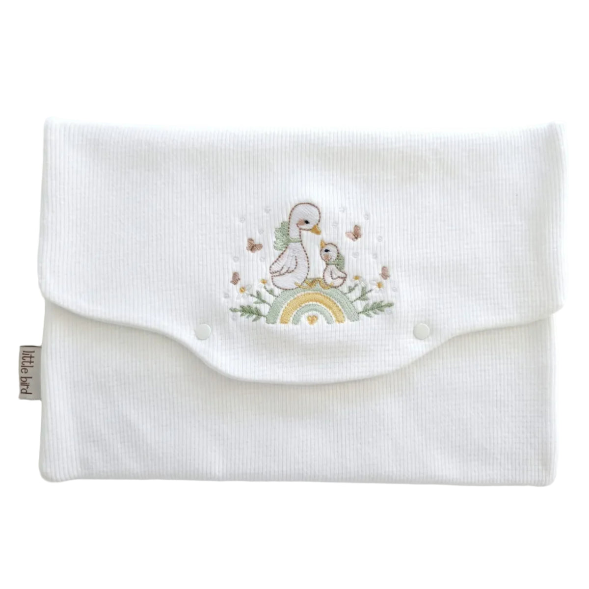 Little Bird - Pochette de Rangement Brodé Ours avec Ballons - Organisateur Sac de Maternité