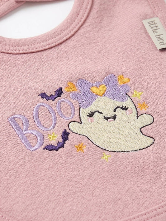 Little Bird - Bavoir Personnalisable Minù - Brodé à la Main - Cadeau de Naissance