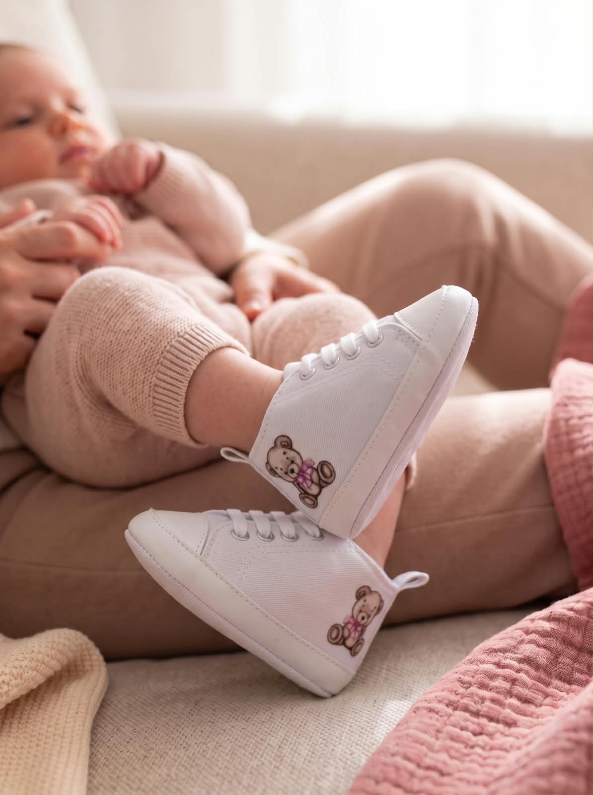 Little Bird - Chaussons de Berceau Simba - Personnalisables 0-6 Mois