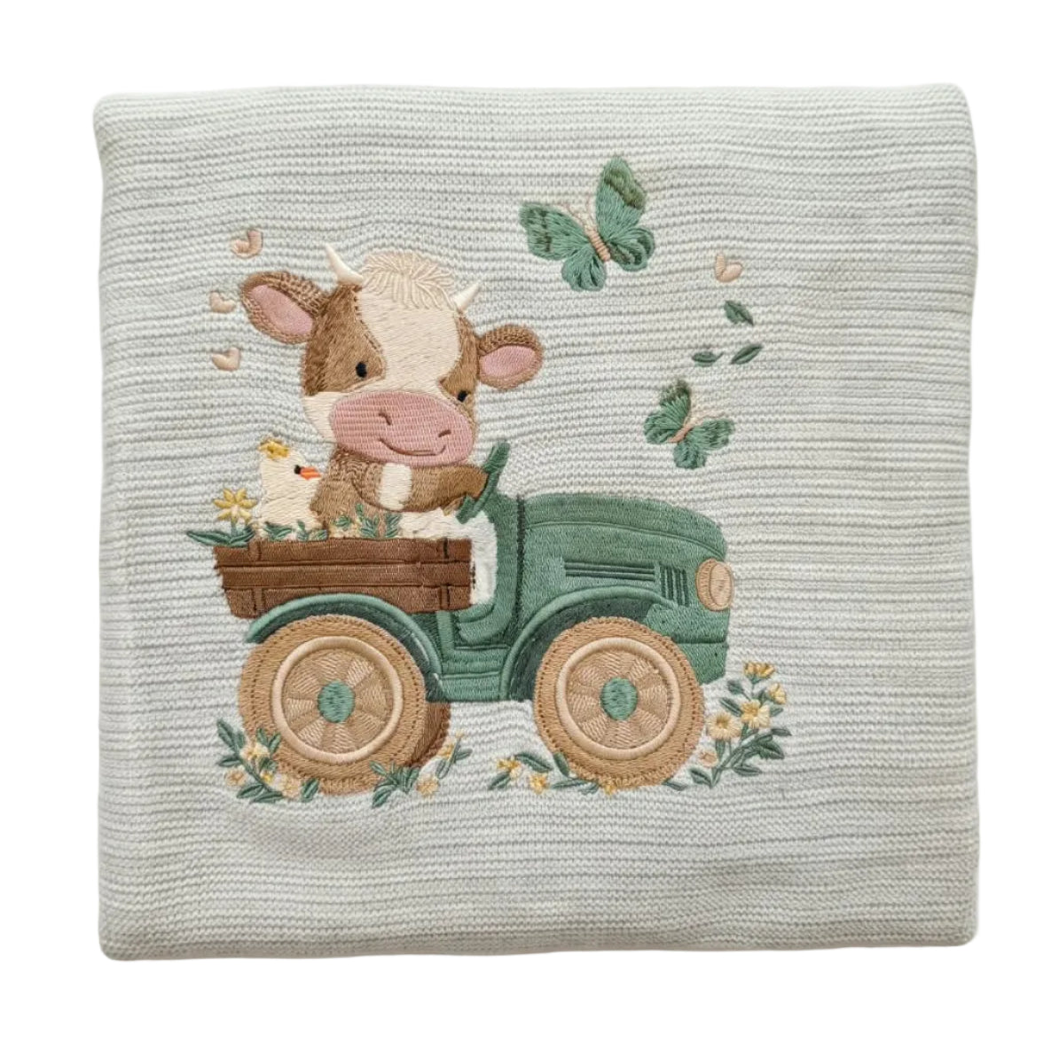 Little Bird - Couverture bébé brodée Papa Roi Lion et Simba - Personnalisable avec prénom - Cadeau de naissance