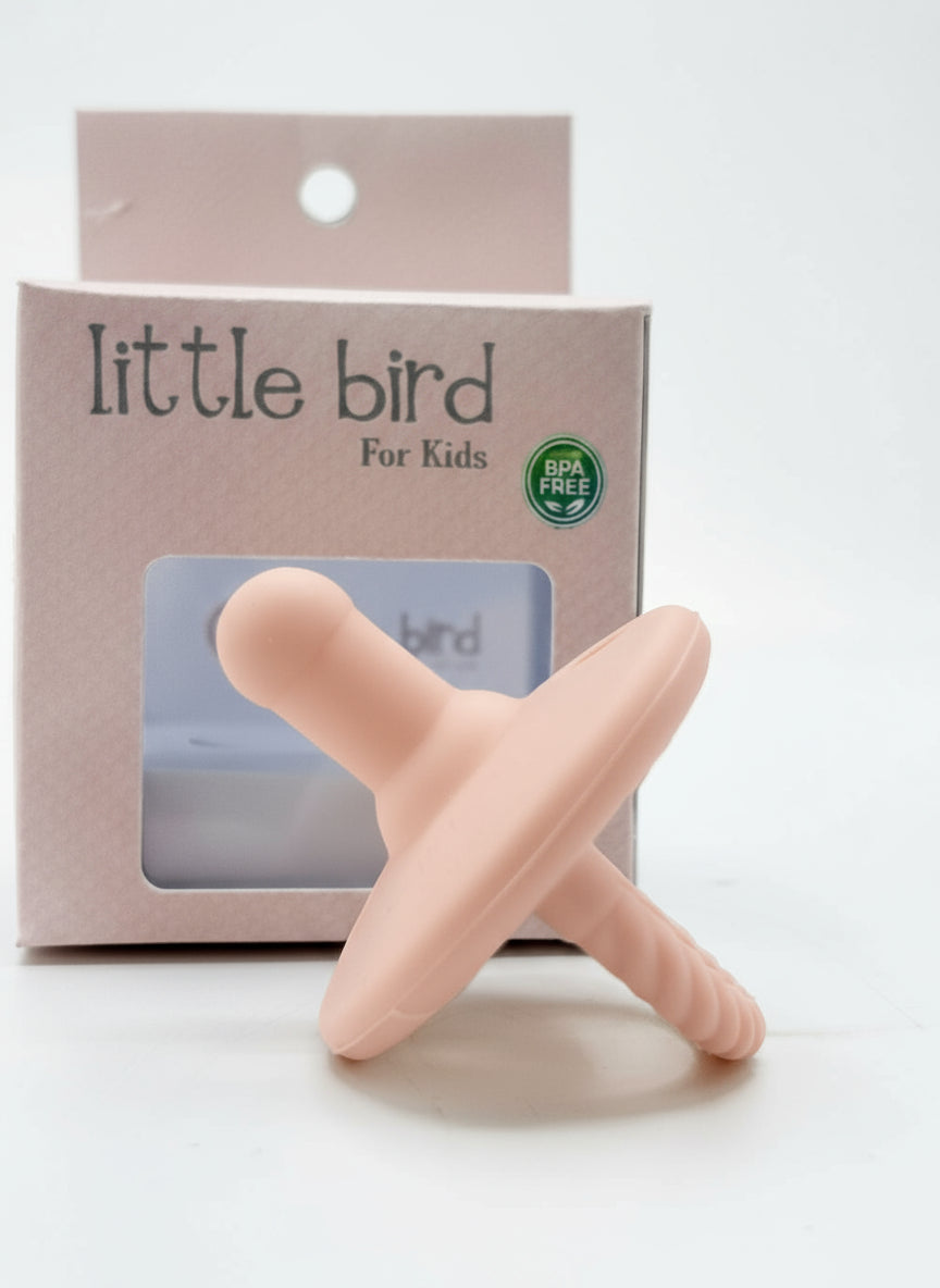 Ciuccio Ergonomico per Neonato in Silicone - Rosa Carne - Conforme Normative UE