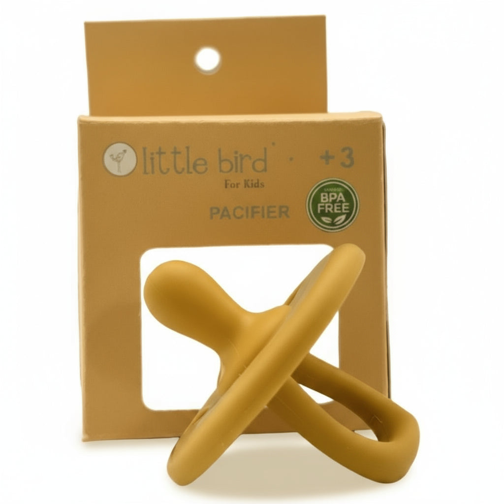 Ciuccio Anatomico in Silicone - Giallo Senape  - Conforme Normative UE