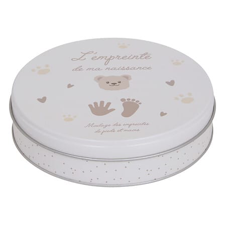 Little Bird - Peluche Orsetto con Kit Impronta - 100% Anallergico - Regalo Nascita