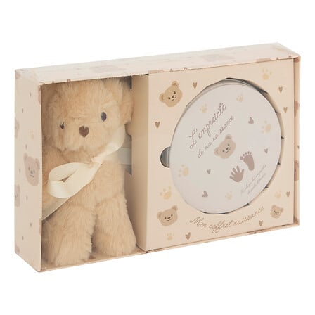 Little Bird - Peluche Orsetto con Kit Impronta - 100% Anallergico - Regalo Nascita