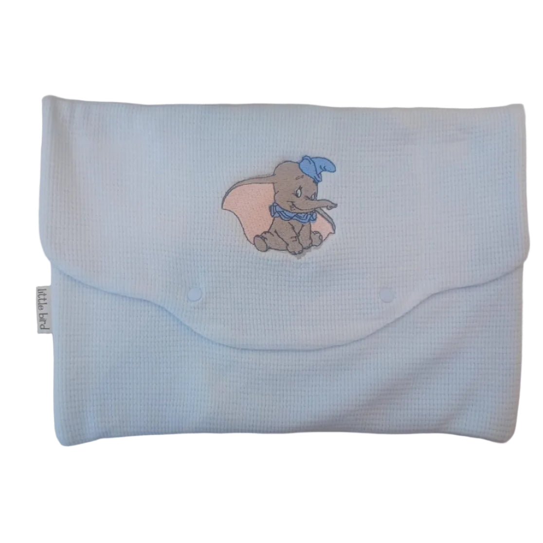 Little Bird - Busta Portatutto Neonato Ricamata Dumbo - Organizer Borsa Parto