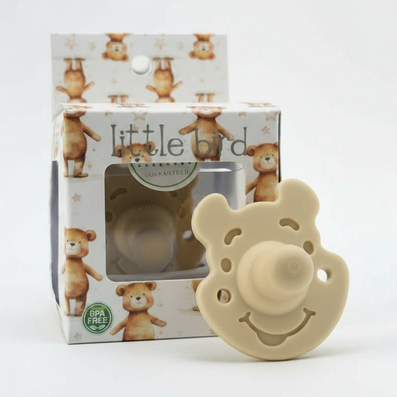 Ciuccio Tutto Silicone a Tema Orsetto – 100% Sicuro, BPA Free – Conforme Normative UE