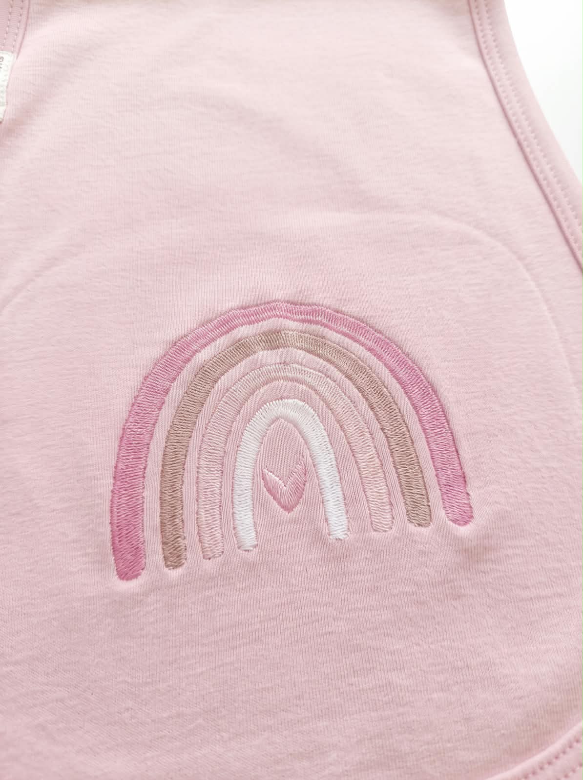Little Bird - Telospalla Arcobaleno Rosa antico - 100% Cotone Anallergico - Personalizzabile
