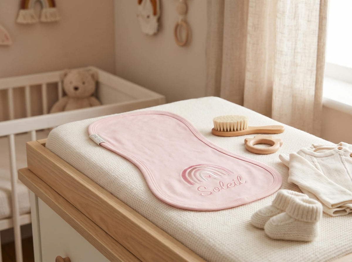 Little Bird - Telospalla Arcobaleno Rosa antico - 100% Cotone Anallergico - Personalizzabile
