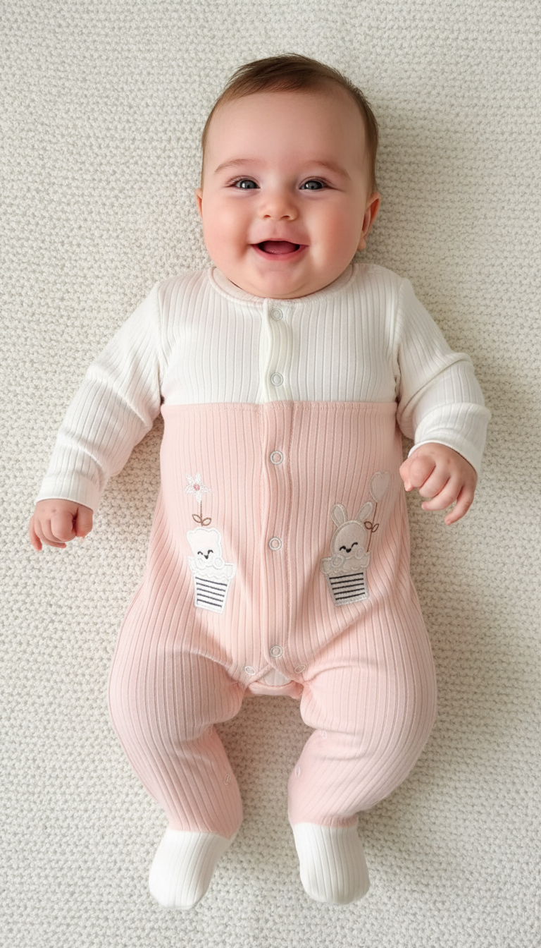 Bambino con tutina - sdraiato