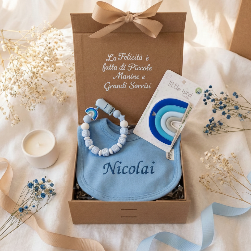 Bavetta Nicolai ricamo blu