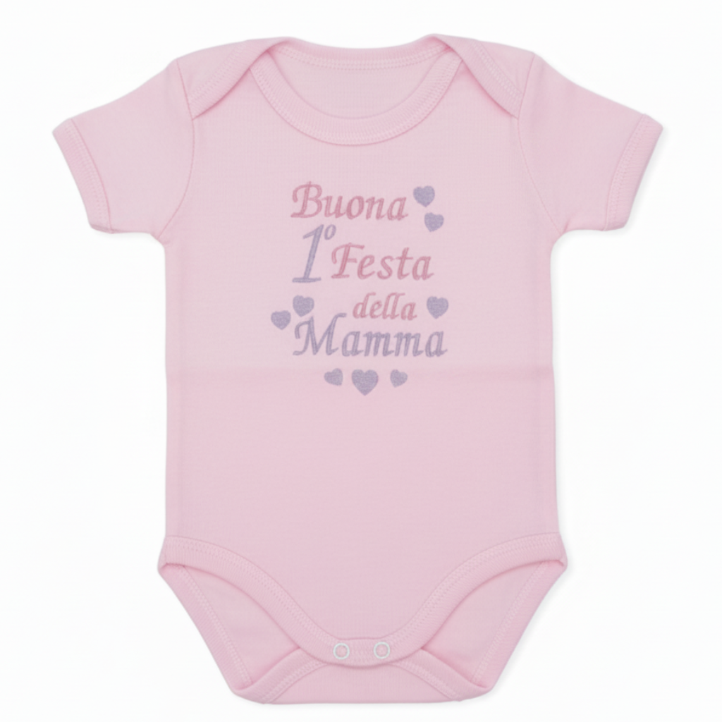 Body rosa Buona 1° Festa della Mamma