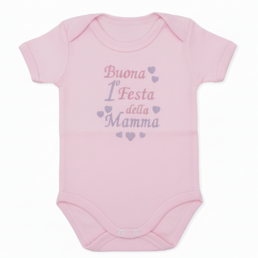 Body rosa Buona 1° Festa della Mamma