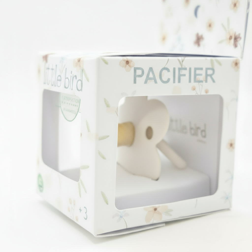 Ciuccio Morbido Piccolo in Silicone a Fiore per Neonati Beige - Comfort e Stile Colore Beige Chiaro