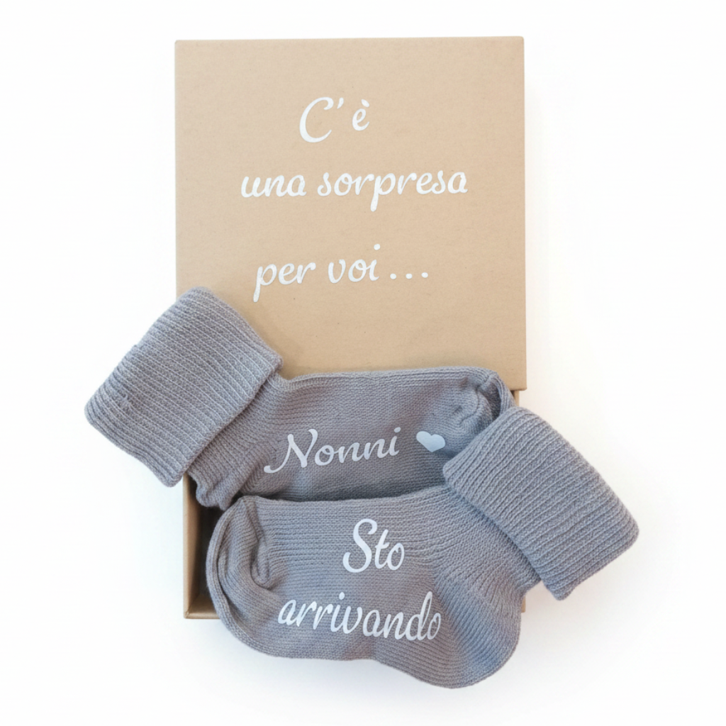 Calzini Personalizzabili Nonni Sto Arrivando