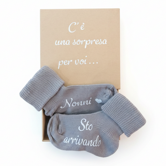 Calzini Personalizzabili Nonni Sto Arrivando