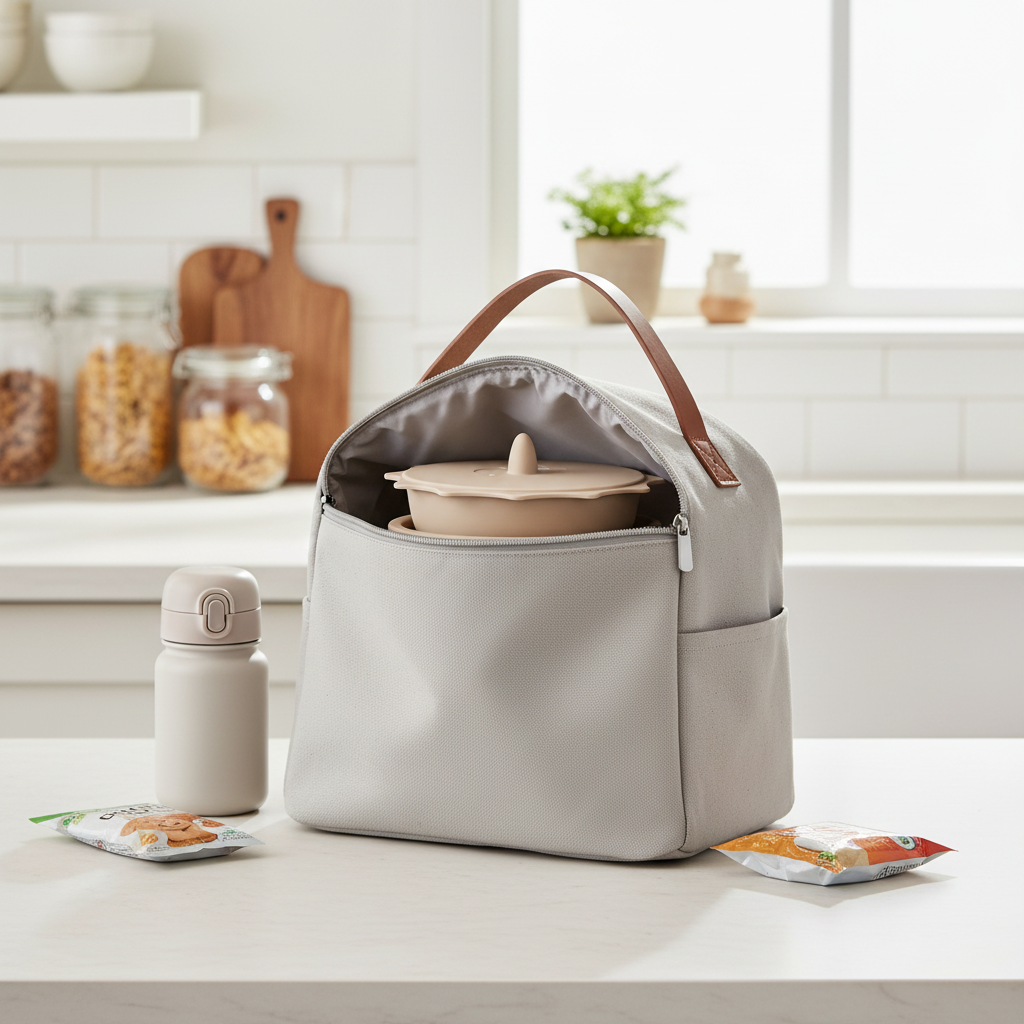 Ciotola beige pronta per trasporto