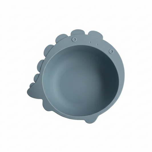 Ciotola dinosauro su sfondo bianco puro